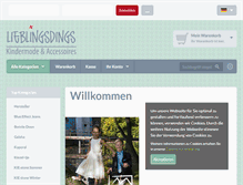 Tablet Screenshot of lieblingsdings.com